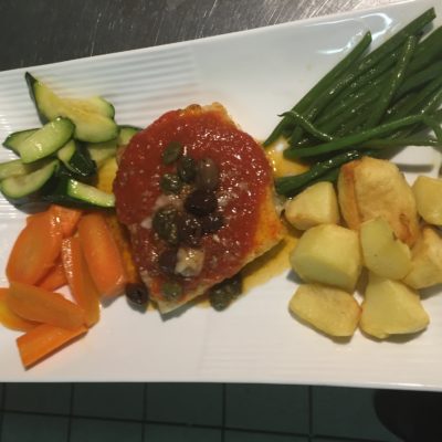 Filetto di salmone alla siciliana