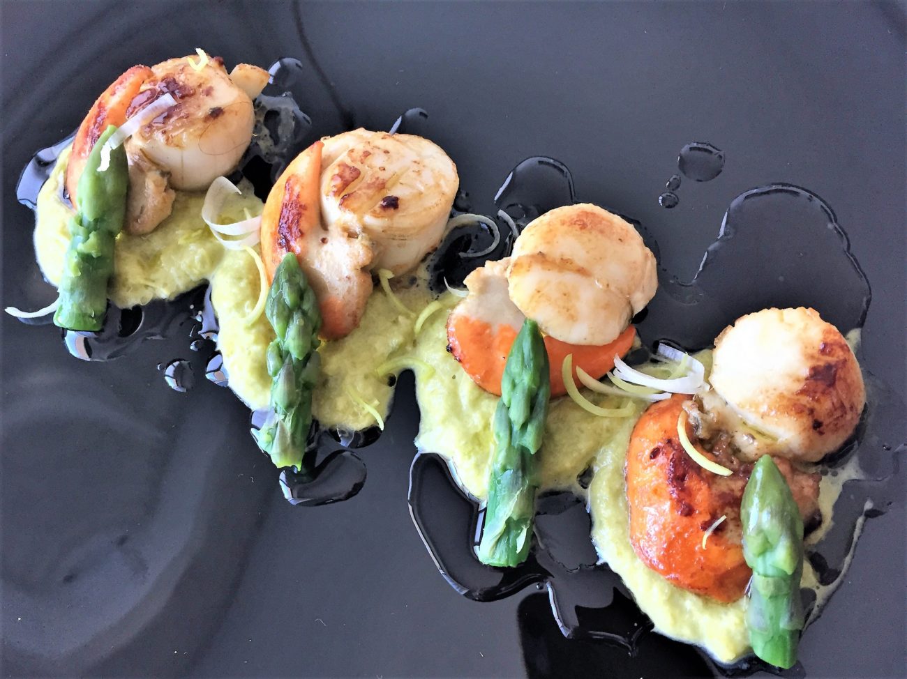 Cappesante agli asparagi