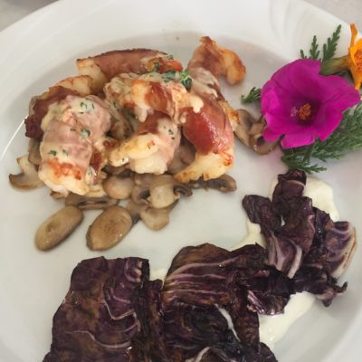 Gamberoni-in-sfoglia-di-speck-con-champignon