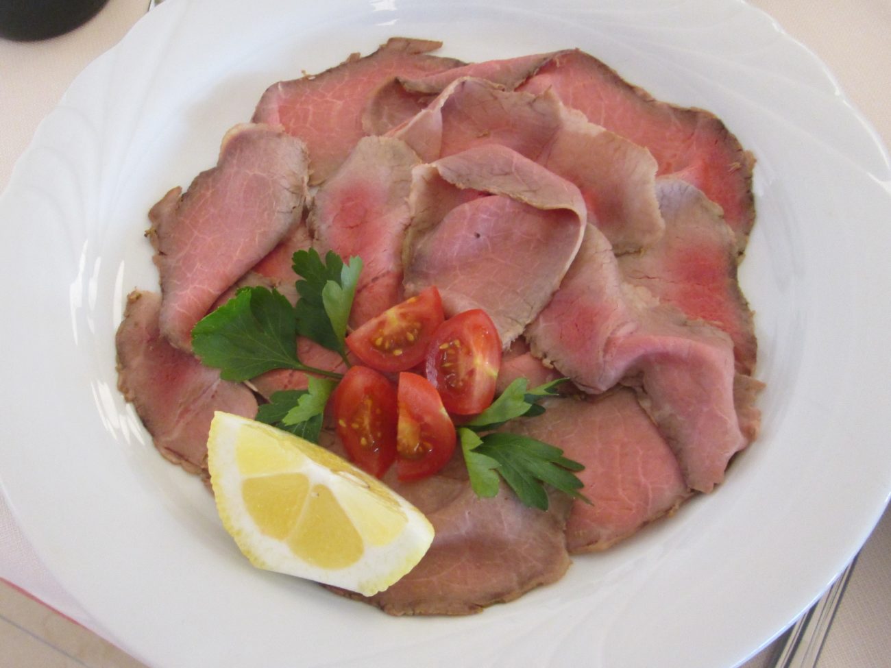 Roastbeef auf englische Art (kalt)