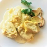 Tortelloni di porcino con crema di parmigiano reggiano