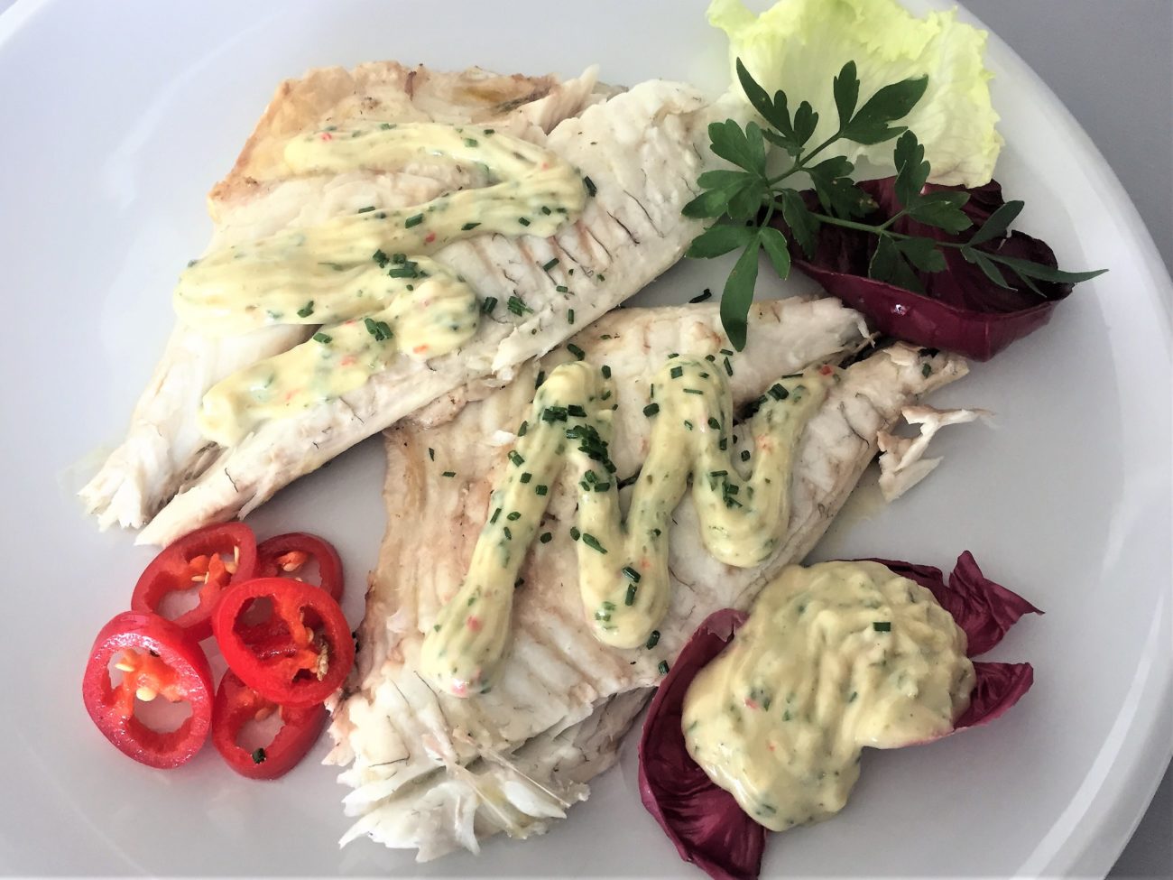 Filetto di orata con salsa tartara