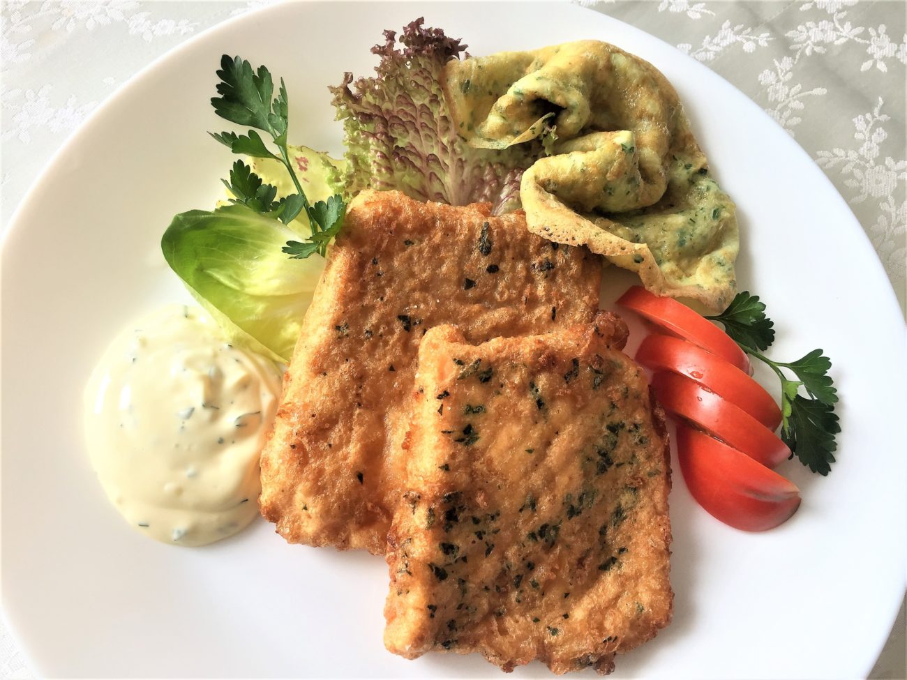 Filetto di salmone alla parigina
