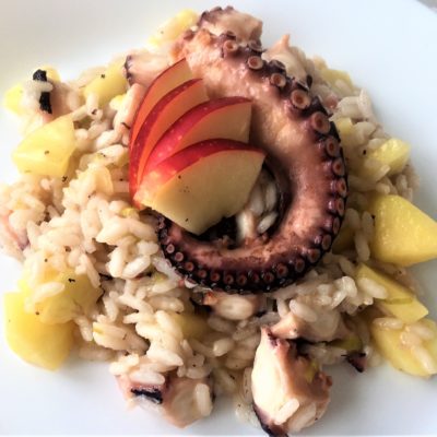 Risotto-con-mele-e-polipo