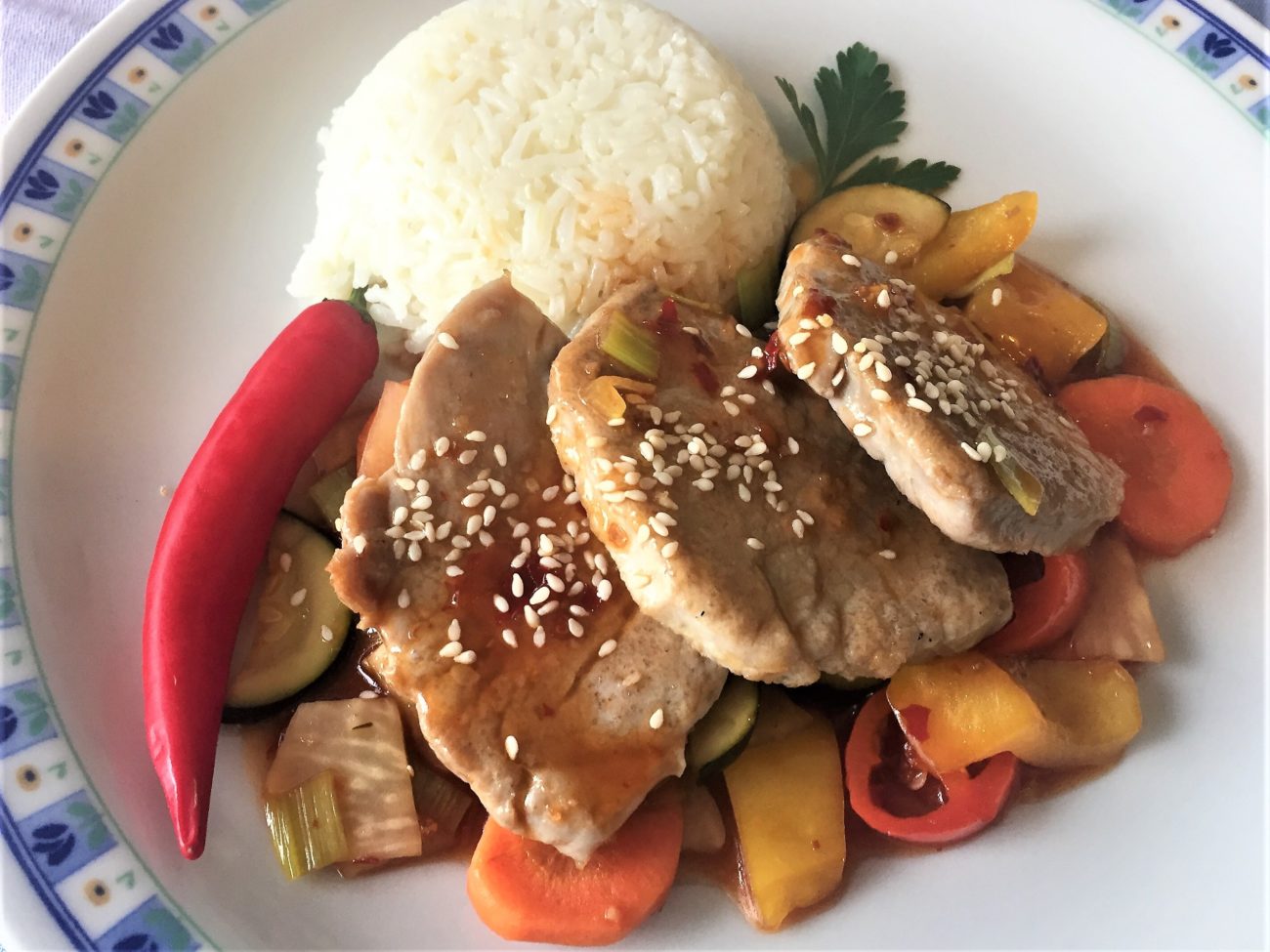 Filetto di maiale in agrodolce