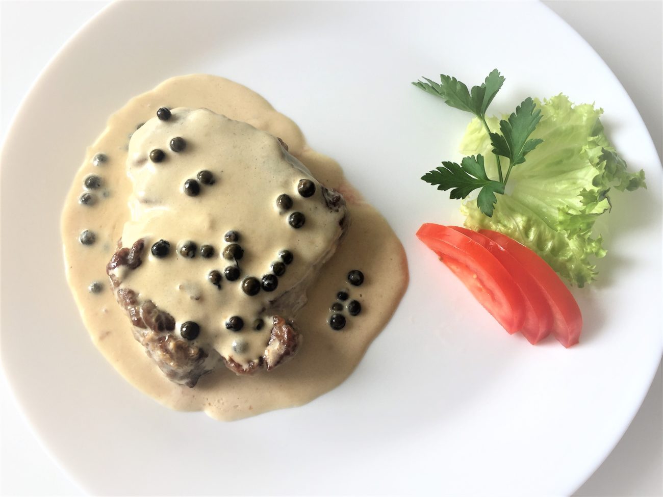 Filetto di manzo al pepe verde