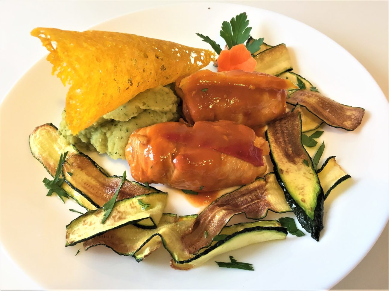 Involtini di pollo con zucchine e pancetta