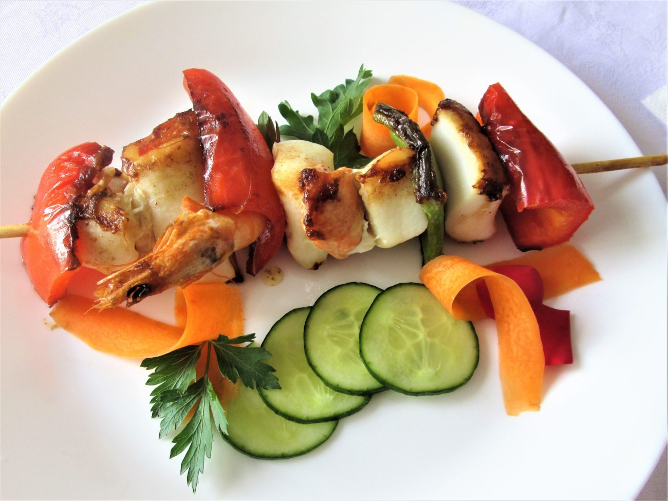 Spiedino di pesce misto