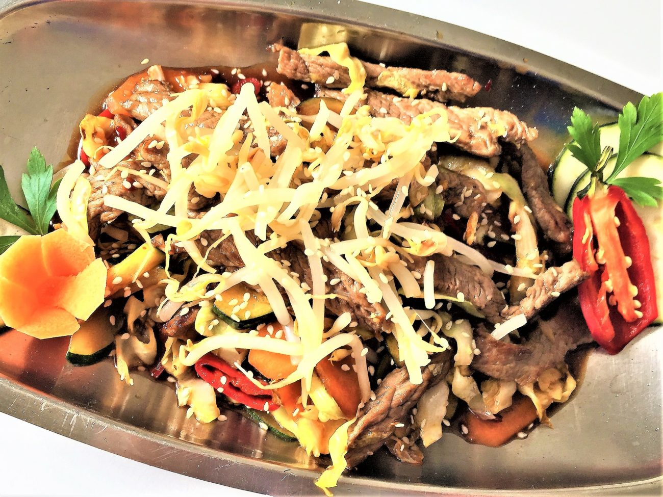 Wok di manzo