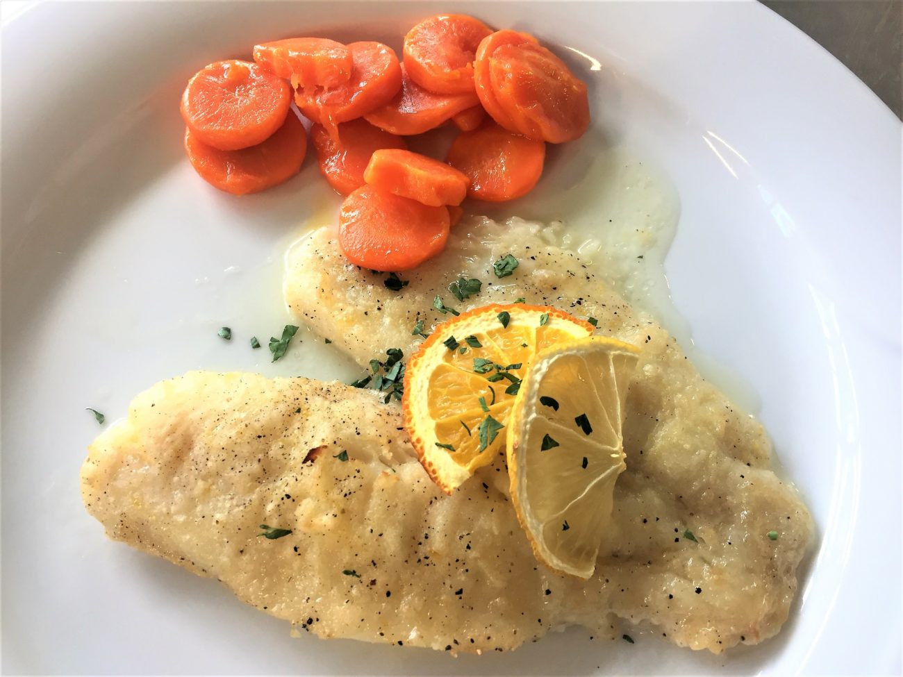Filetto di passera agli agrumi