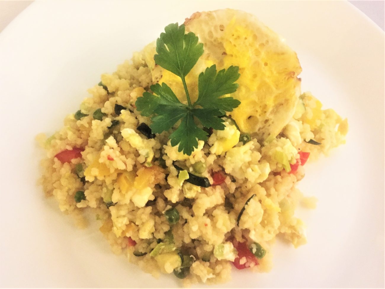 Cous cous con verdure e uova