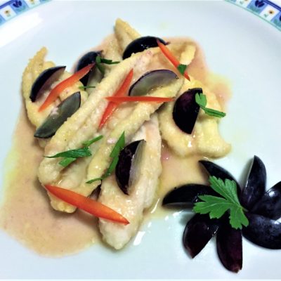Filetto-di-sogliola-all'uva