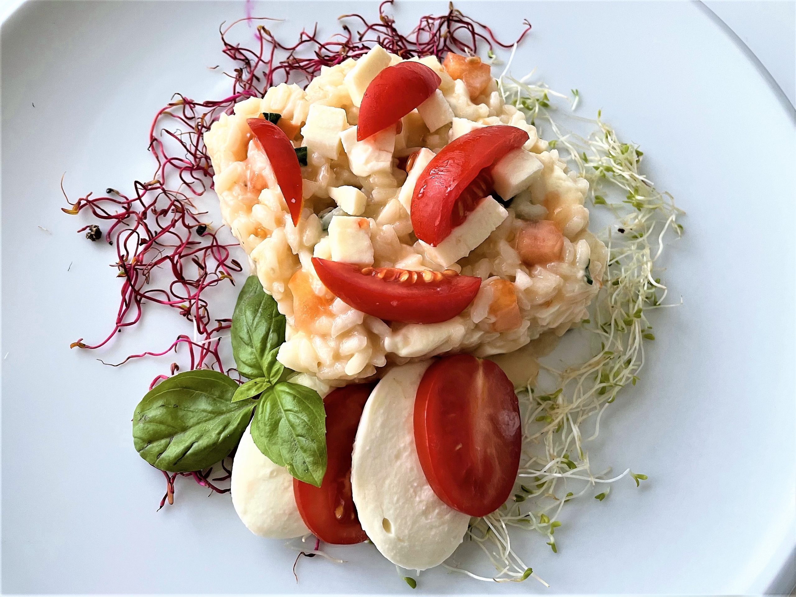 Ricetta di Risotto alla caprese - alberto-arienti.com