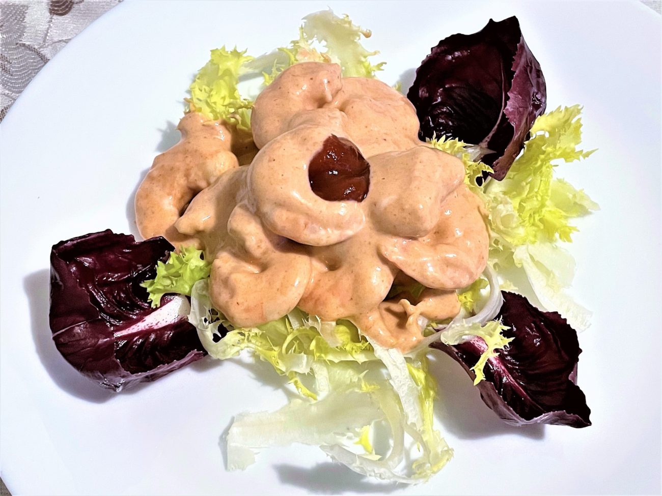 Gamberoni con salsa rosa