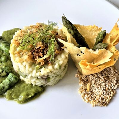 Risotto-con-asparagi-e pollo