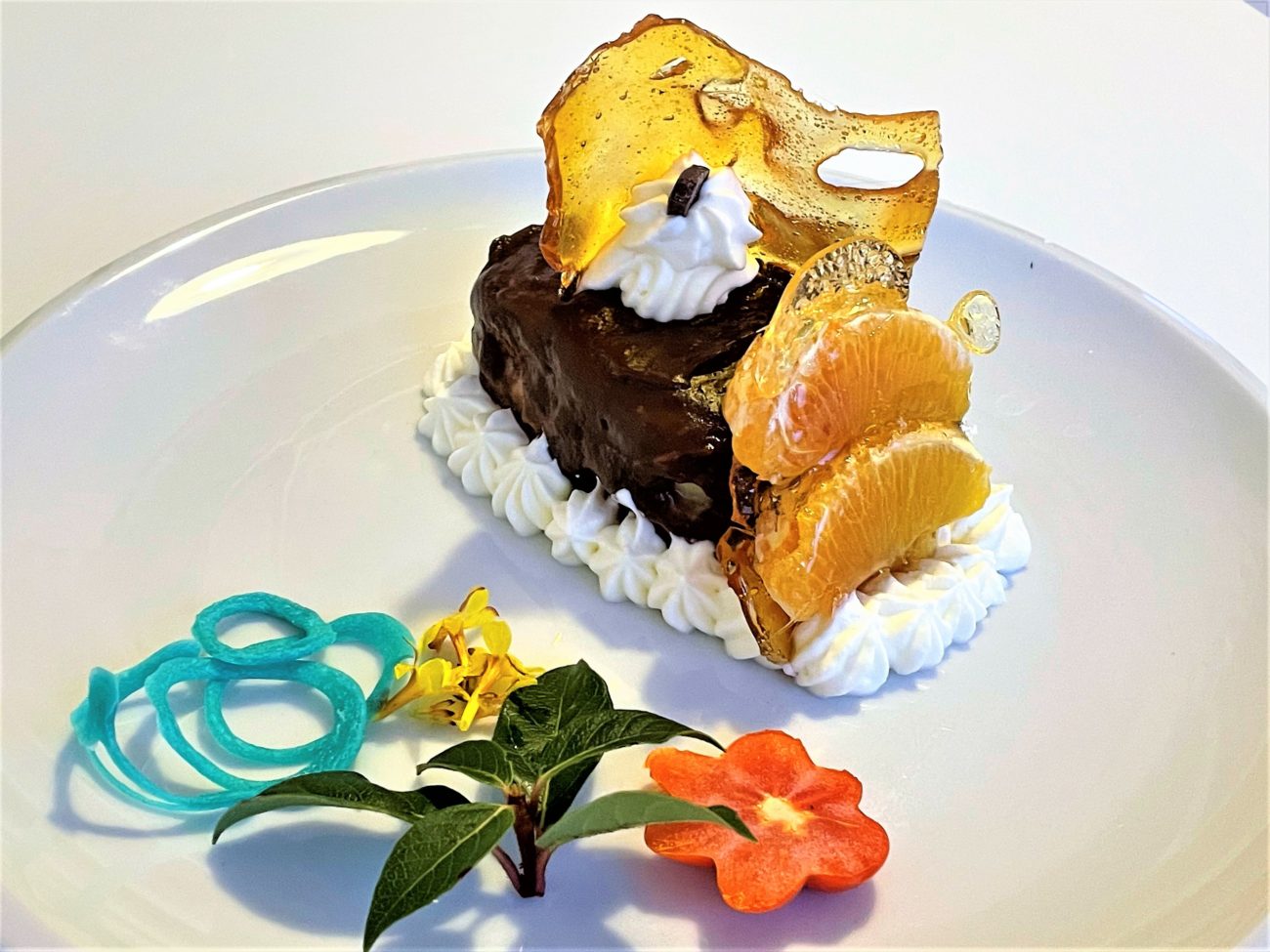 Tortino al cocco e cioccolato all’arancio