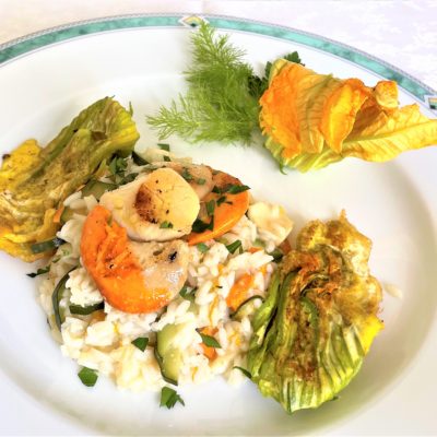 Risotto-con-cappesante-e-zucchine