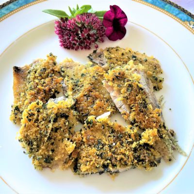 Filetti di sardina gratinati