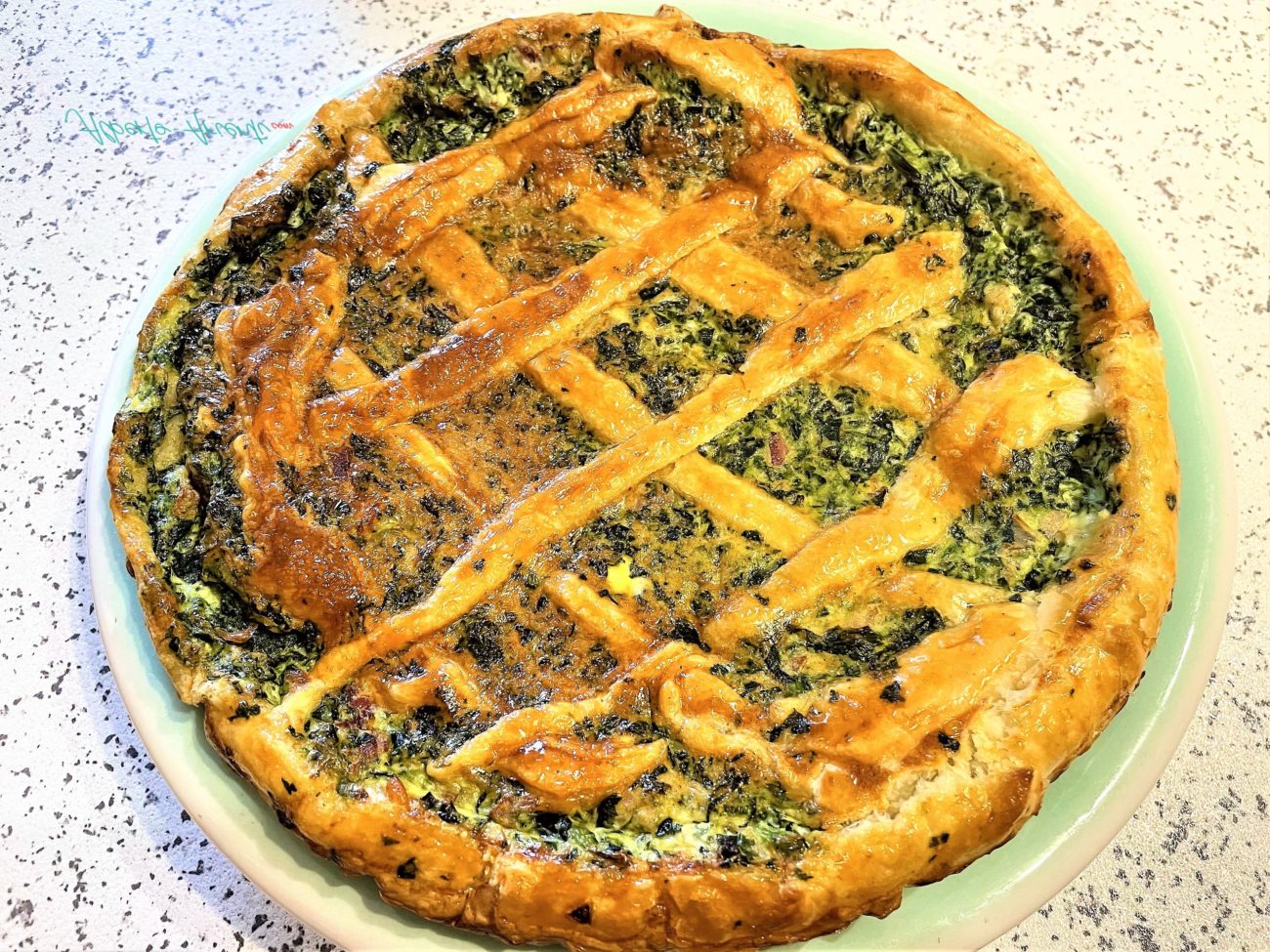 Quiche lorraine agli spinaci