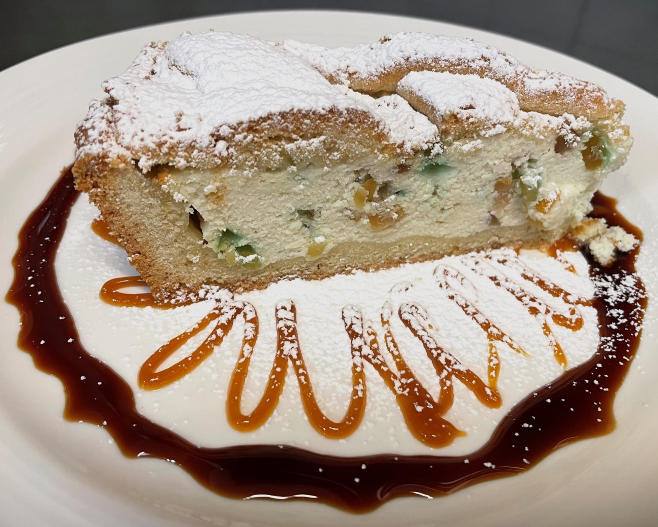 Torta di ricotta con canditi